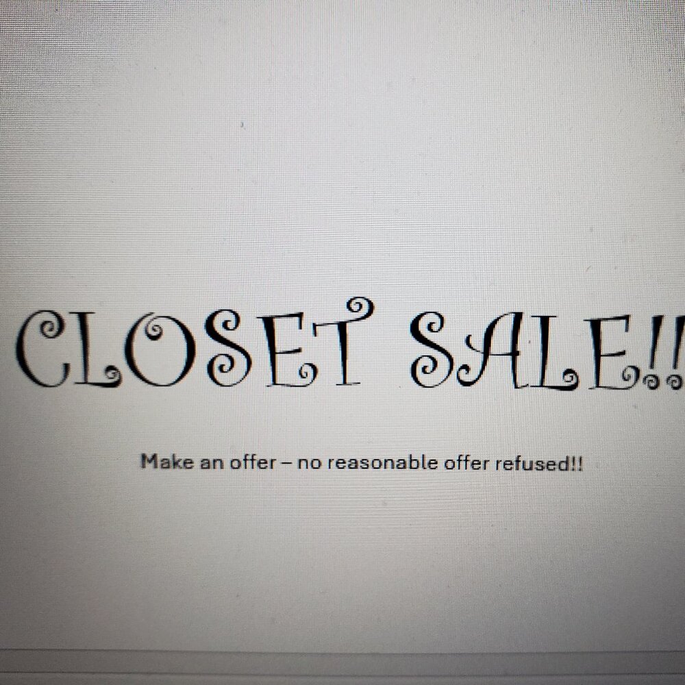 Please make an offer for anything or many things!  BIG SALE!!!